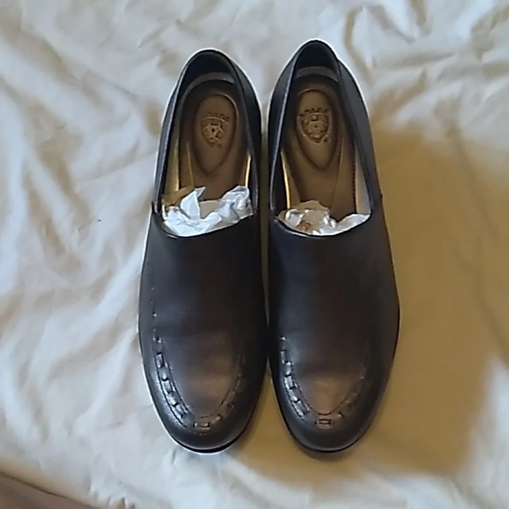 women's Ariat shoe size 8 color black and bronze - Picture 2 of 9